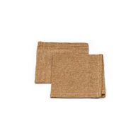 Conjunto de 2 guardanapos DOLCE RIVIERA castanhos,  Conjunto de 2 guardanapos DOLCE RIVIERA castanhos