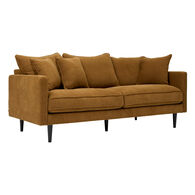 Sof&aacute; CANDICE ocre em poli&eacute;ster 194x96x85cm