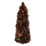 Árvore de natal decorativa com pinha 40cm