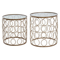 Mesa de apoio ARCHI dourada em metal 35cm,  Mesa de apoio ARCHI dourada em metal 35cm