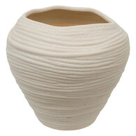 Jarra branca de cerâmica 20x22cm,  Jarra branca de cerâmica 20x22cm