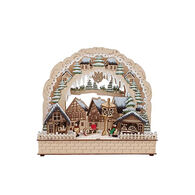 Cenário Natalício Vila LED 26x30cm