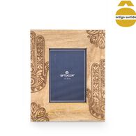 Moldura Hams&aacute; Em Madeira Mango 13x18cm