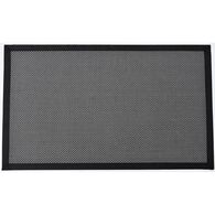Tapete JOHN vinil tecido preto 50x80cm,  Tapete JOHN vinil tecido preto 50x80cm