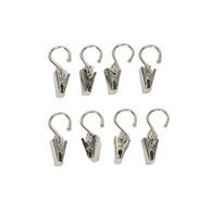 Conjunto de 8 molas prateadas para argolas,  Conjunto de 8 molas prateadas para argolas