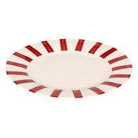 Prato raso CHERI vermelho em porcelana 27cm