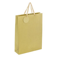 Saco de oferta dourado com brilhantes 45,5x10cm,  Saco de oferta dourado com brilhantes 45,5x10cm