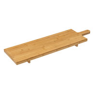 T&aacute;bua retangular em bambu 88cm
