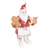 Figura de pai natal pasteleiro 33cm