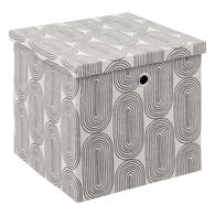 Caixa de arruma&ccedil;&atilde;o com padr&atilde;o 31x31cm
