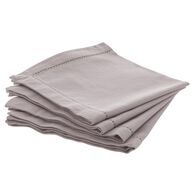 Conjunto de 4 guardanapos CHAMBRAY cinza em algod&atilde;o
