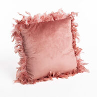 Almofada rosa em veludo 40x40cm