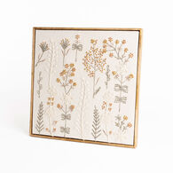 Quadro decorativo com flores 50x50cm