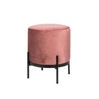 Banqueta Quadrada Tijolo Em Veludo