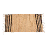 Tapete com riscas pretas 70x140cm