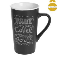 Caneca HOT DRINK em cer&acirc;mica 50cl
