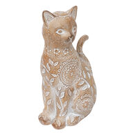 Gato decorativo LINDO bege 18,5cm