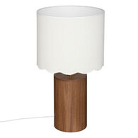 Candeeiro de mesa VANIA castanho em madeira 50cm