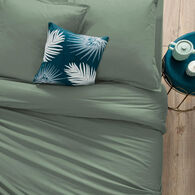 Capa de edred&atilde;o verde 220x240cm