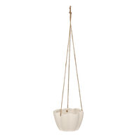 Vaso suspenso WILD ROMANCE branco em cer&acirc;mica