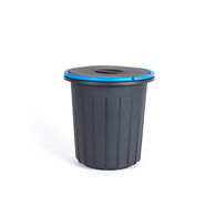 Ecoponto preto com pega azul 25l