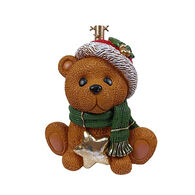 Base Para Árvore De Natal De Urso Com Cachecol,  Base Para Árvore De Natal De Urso Com Cachecol