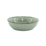 Prato de sopa CAPRI verde em cerâmica 17cm