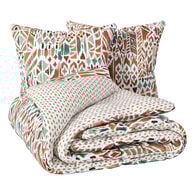 Jogo de cama estampado IKAT de algodão 240x220cm,  Jogo de cama estampado IKAT de algodão 240x220cm
