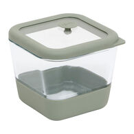 Caixa quadrada SILIGLASS cinza 0,5L