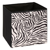 Caixa de arruma&ccedil;&atilde;o padr&atilde;o zebra 31x31cm