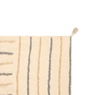 Manta riscas cinza 120x150cm