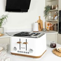 Torradeira 4 fatias SALTER TORONTO branco,  Torradeira 4 fatias SALTER TORONTO branco