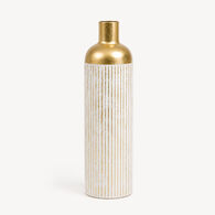 Jarra MIRSA branco e dourado 60,5cm