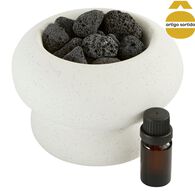 Queimador de incenso MALAKITE com &oacute;leo perfumado 9,8cm