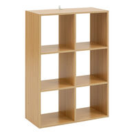 Estante MIX TASSO com 6 módulos castanha em mdf,  Estante MIX TASSO com 6 módulos castanha em mdf