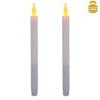 Conjunto de 2 velas prateadas 28cm