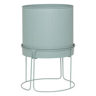 Floreira AZE em metal verde 44,3cm