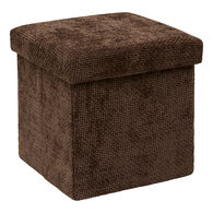 Pufe VELVY castanho 31x31cm