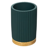 Copo wc NATUREO azul petróleo com base em bambu