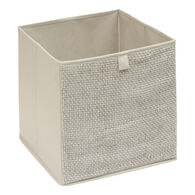 Caixa de arruma&ccedil;&atilde;o bege 31x31cm VELVY