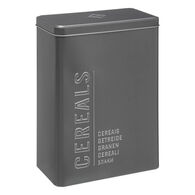 Lata para cereias em metal com relevo