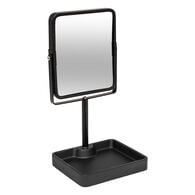 Espelho wc preto em poliresina 30cm,  Espelho wc preto em poliresina 30cm