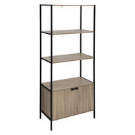 Estante ALIAJ com prateleiras e porta 176x68cm,  Estante ALIAJ com prateleiras e porta 176x68cm