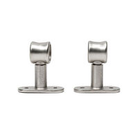 Conjunto 2 suportes simples prata 50mm