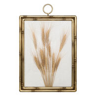 Quadro decorativo JONAS trigo em mdf e metal 47cm