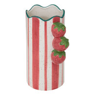 Jarra com morangos 3d FRUITY em cer&acirc;mica 23cm
