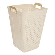 Cesto de roupa suja CLAY branco 74l