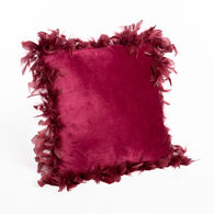 Almofada bordeaux em veludo 40x40cm,  Almofada bordeaux em veludo 40x40cm