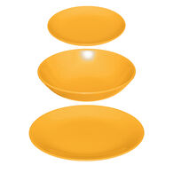 Servi&ccedil;o de mesa COLORAMA amarelo