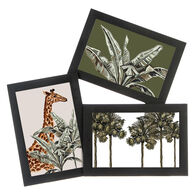 Multimoldura preta para 3 fotos